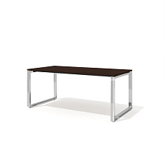 RD-180S Стол руководителя 180x90x75 Rio Direct венге/металл полированная сталь