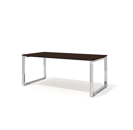 RD-180S Стол руководителя 180x90x75 Rio Direct венге/металл полированная сталь