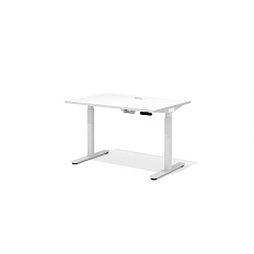 DD-80-4.1 + DD-1601-DD02 Прямой стол (подъёмный механизм) с люком Drive белый