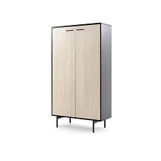 240H002 15/15/15/DY/15/15 (7016) Шкаф закрытый 100,2х40,1/45,1хh165,2RING дуб светл/графит/антрац